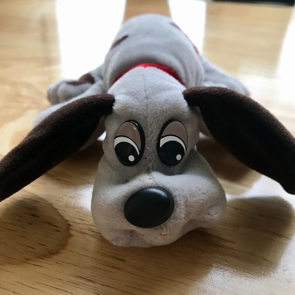 Vintage 1980s Tonka Pound Puppies Grey with Brown Spots 🐶 - Picture 2 of 14